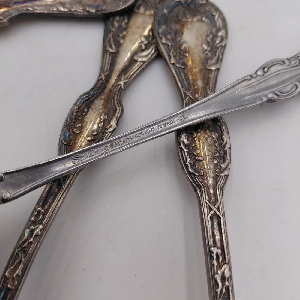 Vtg Flatware Mixed Lot 15 Ornate Fancy Patterns Silverware Jewelry Art Geometric
